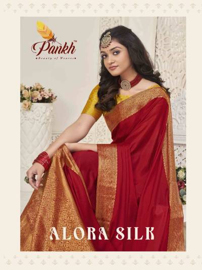 ALORA BY PANKH CHINON SILK SAREE MANUFACTURER IN INDIA